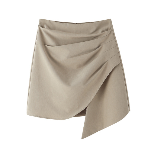 A-shaped irregular skirt design sense of minority spring and summer New High Waist Hip Wrap Skirt