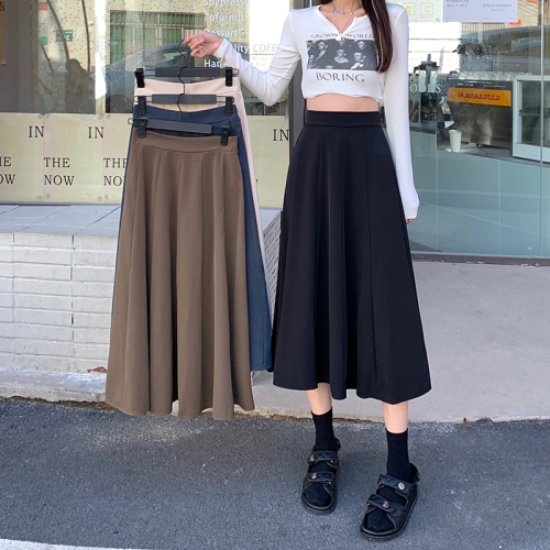 Real price: Spring 2022 new loose air umbrella skirt high waist slim A-line skirt