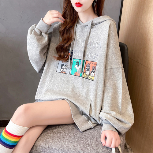 Real shooting cotton large size women's clothing spring and autumn thin long sleeve sweater women's Korean version loose and thin design top net red