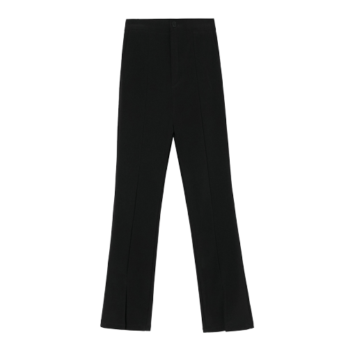 Women's spring 2022 elastic high waist slim fit slim floor mop suit pants elastic flared pants
