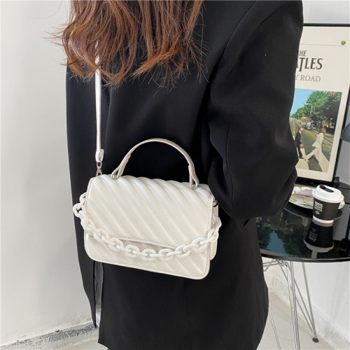 Shangxin retro bag women's autumn 2022 new trend fashion leisure Lingge chain messenger single shoulder small square bag