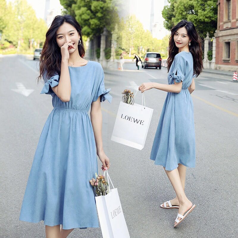 2022 very fairy French minority Platycodon grandiflorum skirt women's new fresh Korean student thin dress literary women's summer