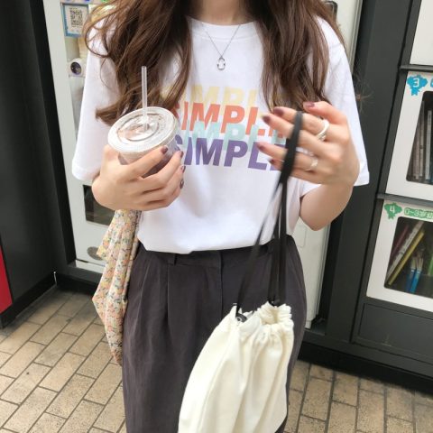 Korean loose Hong Kong Style Harajuku style retro short sleeve female casual student printed top fashion
