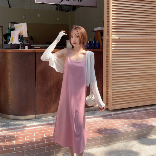 Real price ~ suspender dress female spring dress is thin, wear outside and wear inside with bottomed spring and autumn skirt and summer long skirt