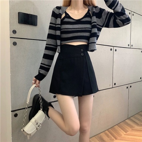 Suit double-layer underwear  new irregular casual A-line trouser skirt