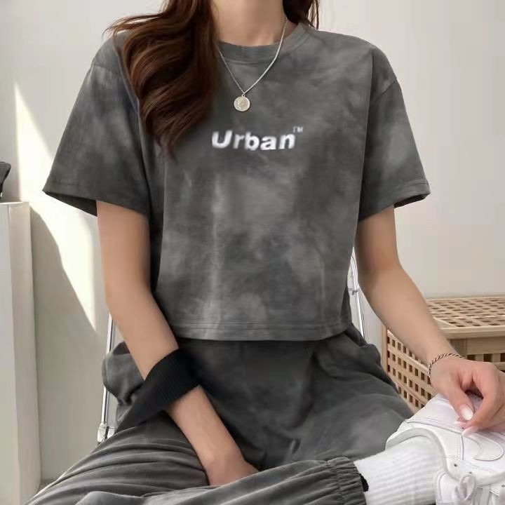 Casual fashion suit women's summer 2022 new Korean non mainstream summer sportswear two piece set
