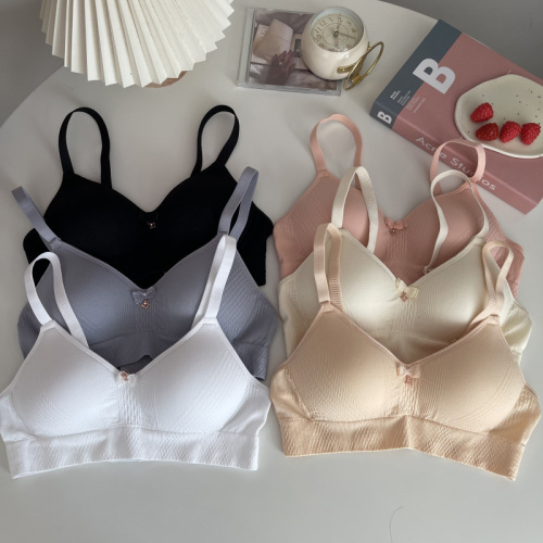 Real shooting and real price Korean version of sports girl bra without steel ring, comfortable gathering bra, small chest, anti sagging underwear, female