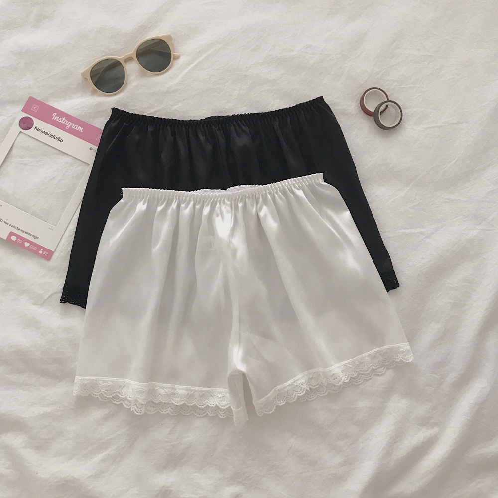 Real price white safety pants spring and autumn anti light Leggings Black Lace inner safety pants
