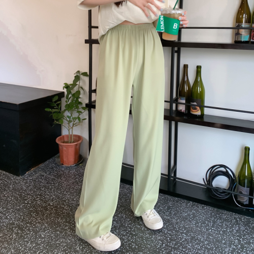 Real shooting and real price new fire dragon fruit high waist thin suit pants with loose hanging feeling and casual floor dragging wide leg pants