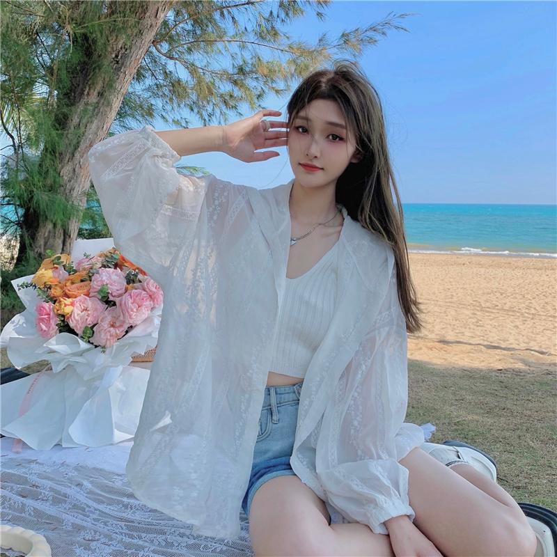 Real shot real price thin sunscreen Jacket Women's 2022 summer versatile sports loose top