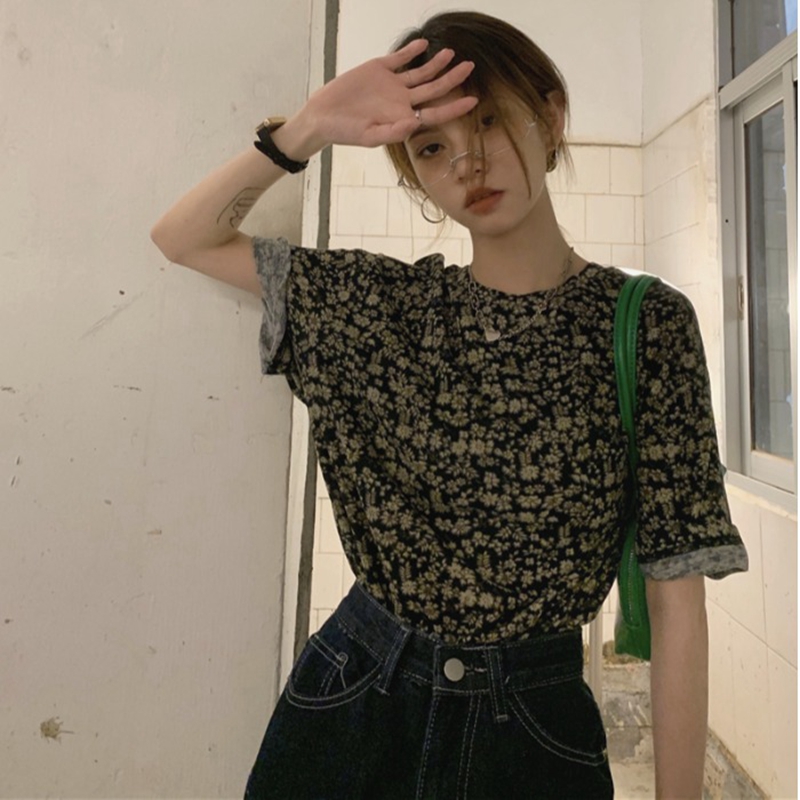 Official short sleeve T-shirt women's summer short sleeve versatile top