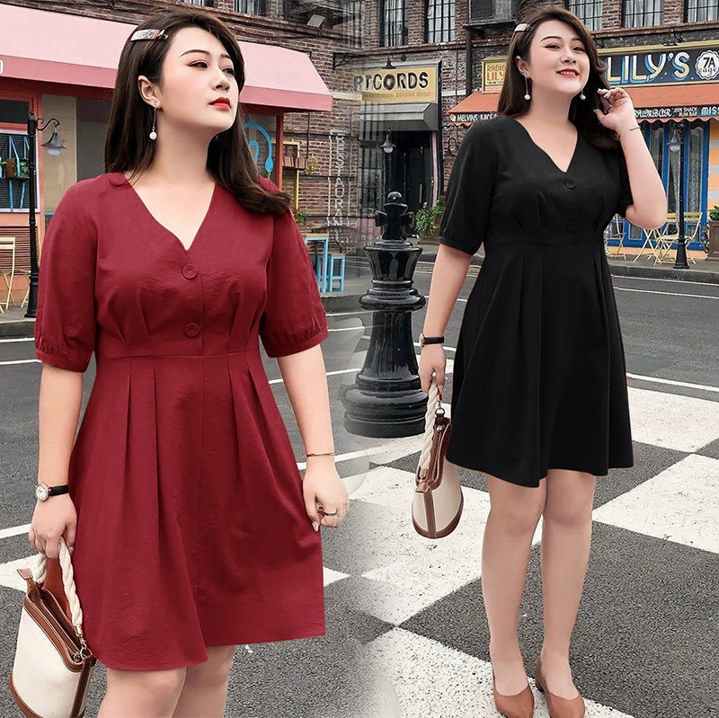 Fat sister big size women's clothes 200kg 2022 new French minority very fairy belly covering dress aging summer