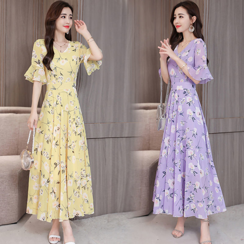 2022 new Korean version fat sister slim cuihuaqi skirt mother's dress age reduction large dress children