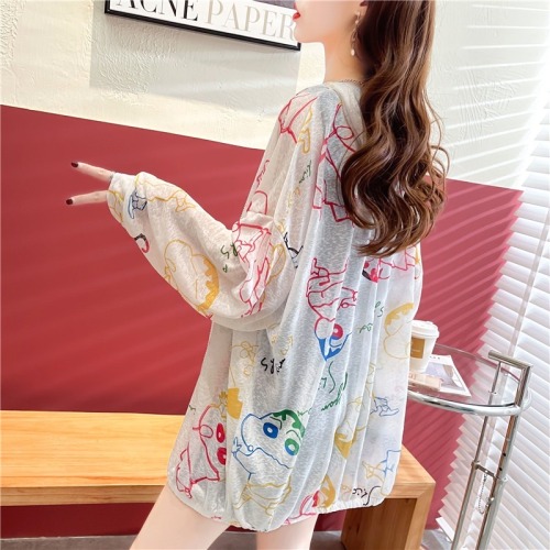 Real shot ice silk sunscreen clothes women's new style can wear summer coat, outdoor breathable and versatile sunscreen clothes cardigan