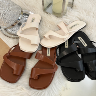 Real price soft bottom thick bottom set toe sandals fairy shoes niche French beach sandals