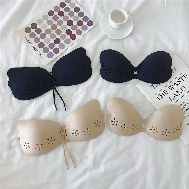 Real shooting, no price reduction, thickening, gathering, upper support, silicone invisible breathable chest paste, breast paste, with anti-skid belt