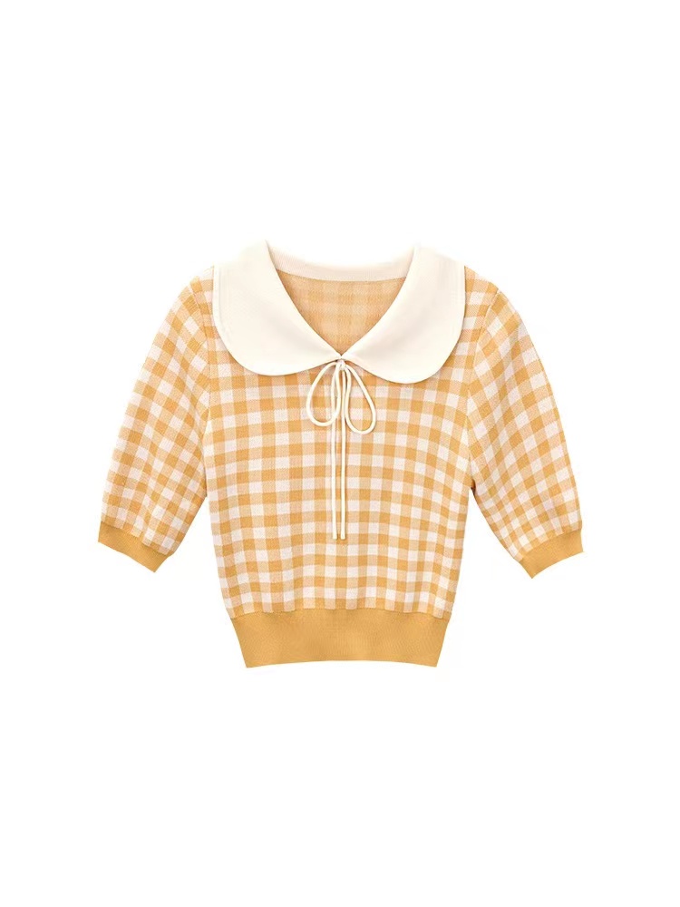 "College beautiful girl" College style age reducing doll collar lace up top