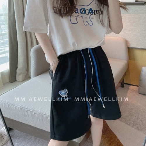 Shorts 2022 summer new Fox co branded embroidered loose women's sports pants trend