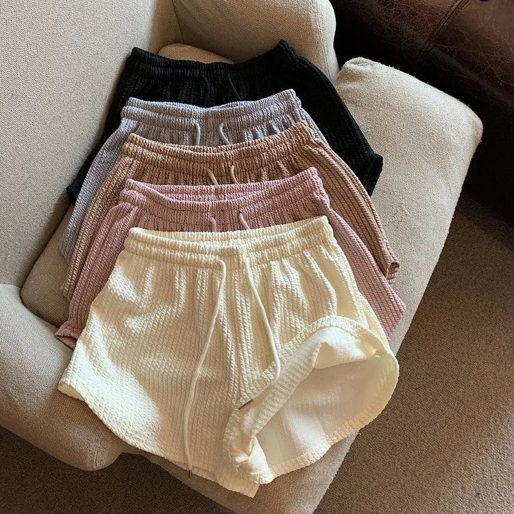 Wide leg pants women's summer 2022 new loose and thin large high waist casual hot pants bodyguard pants shorts sports pants