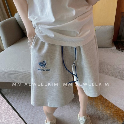 Shorts 2022 summer new Fox co branded embroidered loose women's sports pants trend