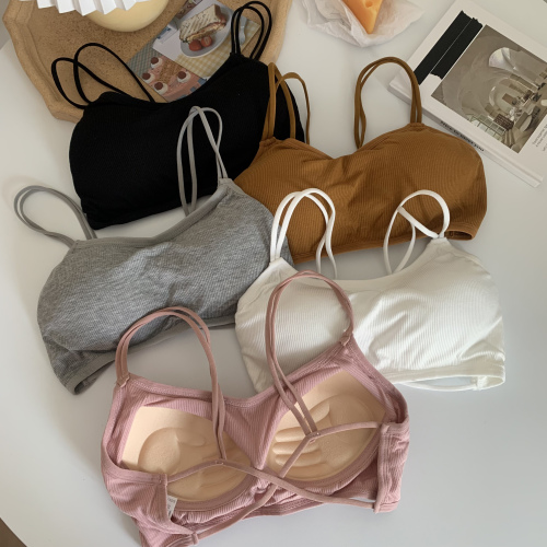 Real price ~ beautiful back underwear, no steel ring, small chest, sports vest, strapless, one body wrapped bra