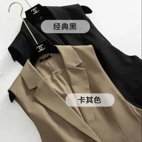 Fashionable, simple, capable and stylish 2022 new trend Korean versatile suit vest for women