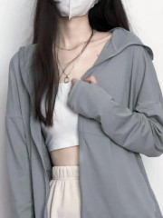 Real price new summer hooded loose hooded sunscreen jacket