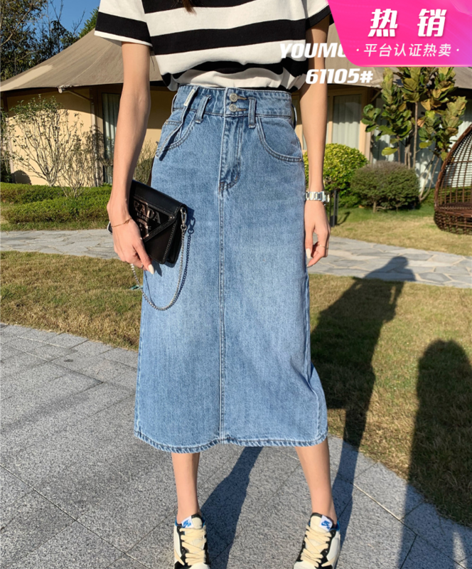 Summer new! [suxinlan] label design sense retro simple skirt 61105# LSL