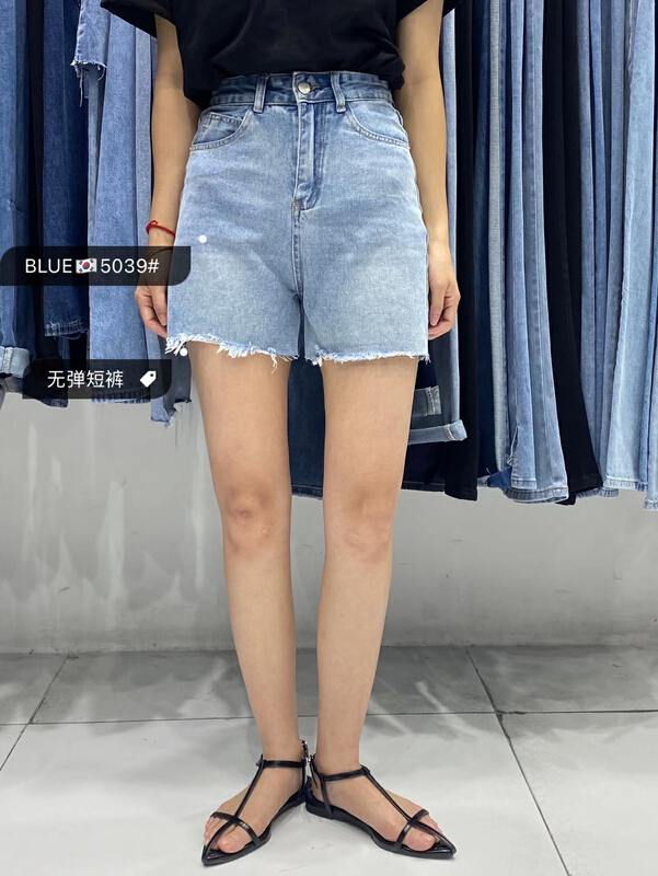 [blue] Korean versatile denim shorts 5039# hjy