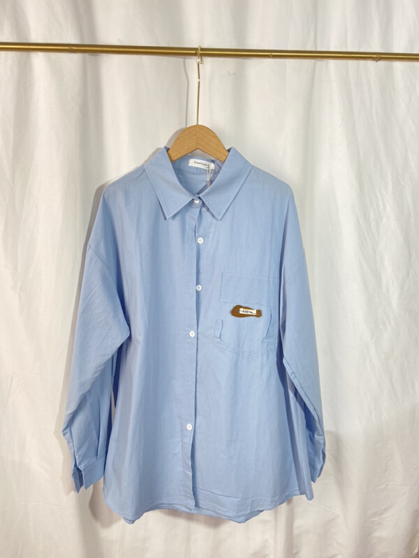 New in early summer! [Yi show shop] label loose and thin shirt 1080# Cl