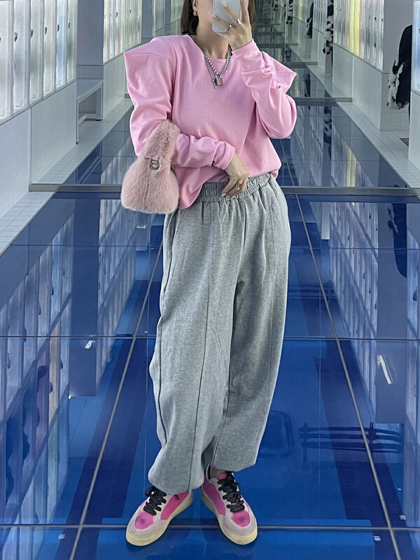 New year in early spring! [she Su] Korean casual versatile bubble sleeve long sleeve T-shirt 1155# zxx