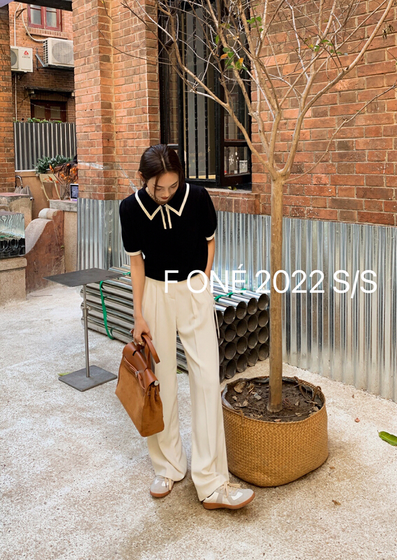 New year in early spring! [f one] Korean design, versatile high waist casual pants 56025# jhy