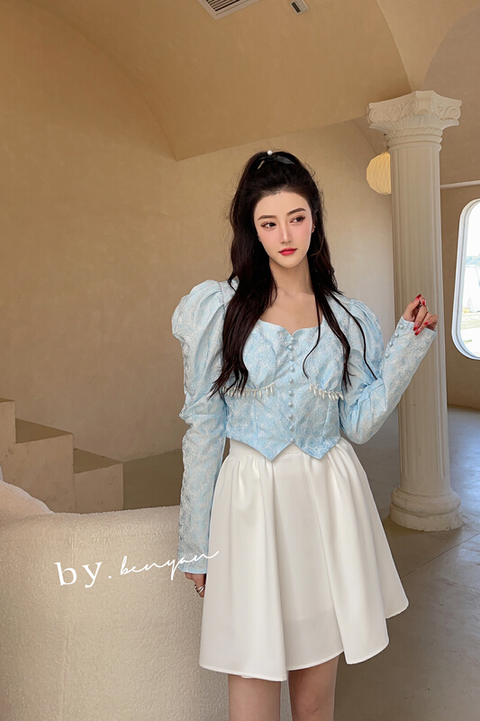 goods in stock! New year in early spring! [benyan] Korean minority design shirt 7651# zxx