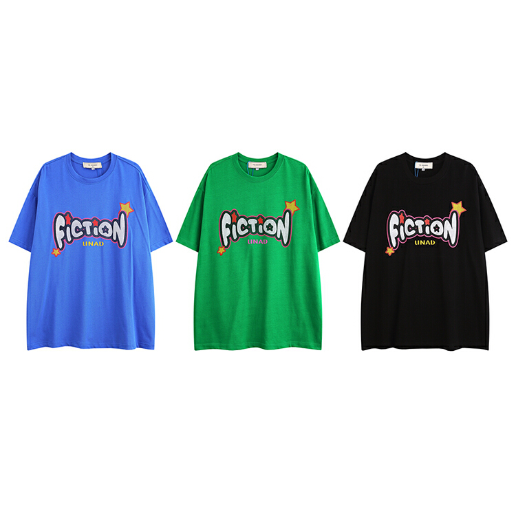 [the unvowed] men's and women's personalized casual letter short sleeve T-shirt 2503# ZZL