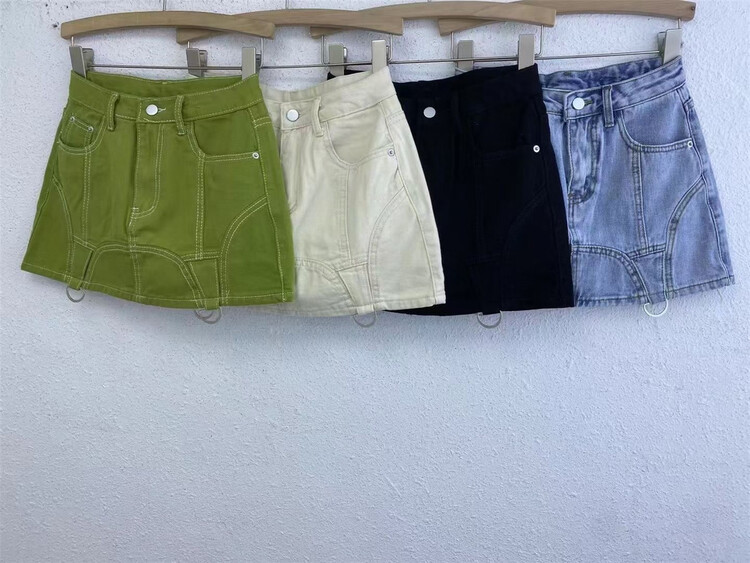 [Thirteen inspirations] Korean version of simple personality denim culottes 11608# PCZ