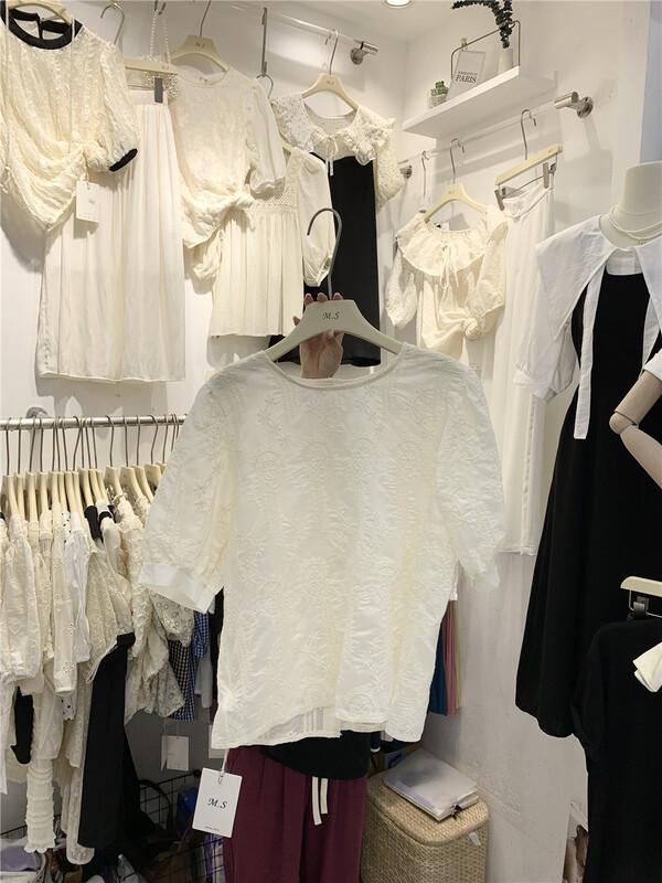 【MISU+】簡約純色百搭小衫  80598#  ZZL