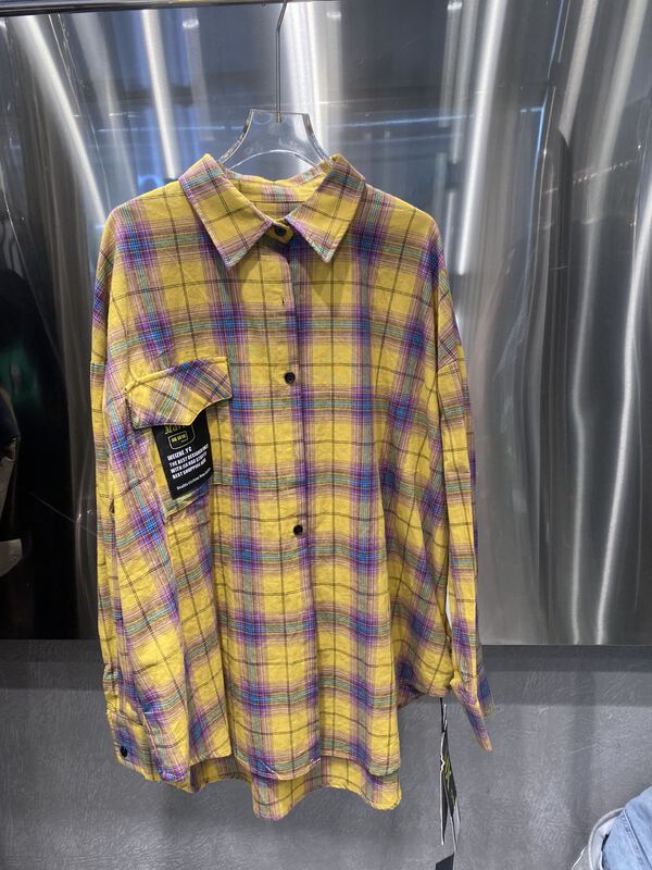 [m.x] loose Plaid fashion shirt 36268# LSW