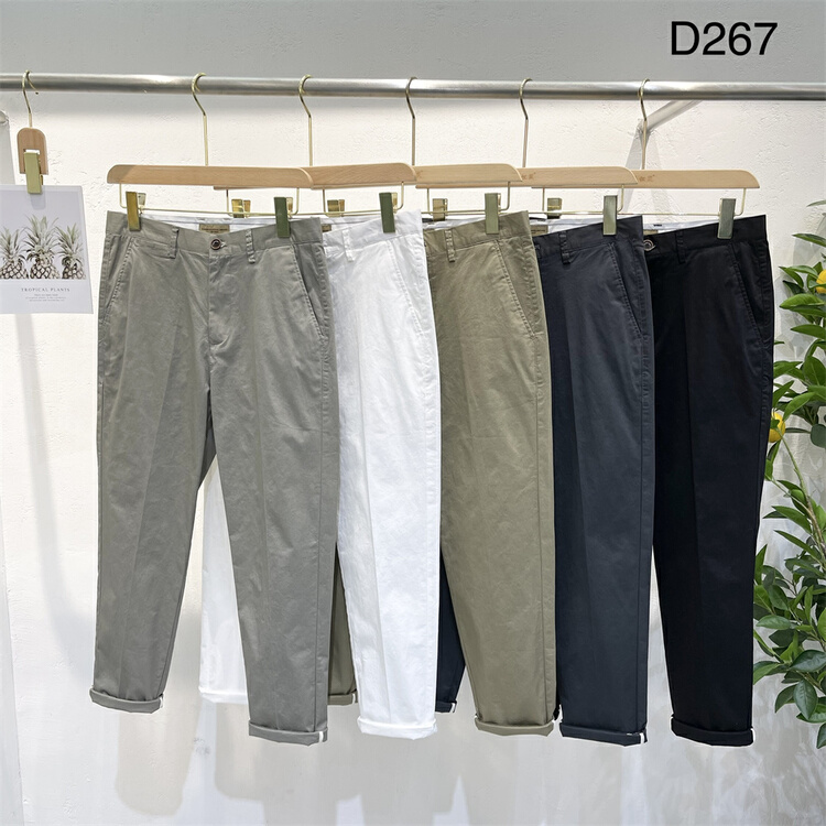 [wild squirrel] simple and versatile fashion solid color casual pants d267\zzl