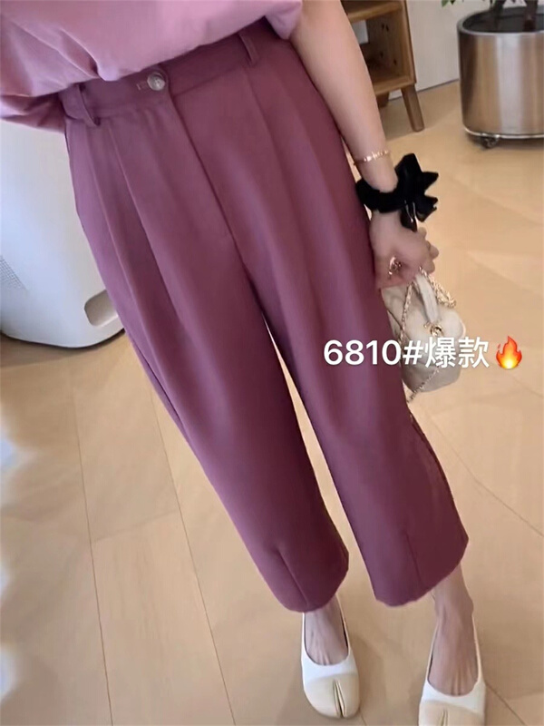 [xiaohanfeng] Korean comfortable and versatile trousers 6810# L