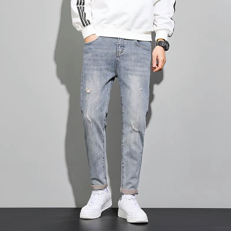 New year in early spring! [wild squirrel jeans] single button versatile simple legged jeans ys1-139# ZZL
