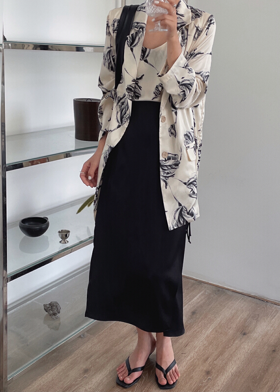 [soul] design sense printed breasted suit bt16147212w# CLS