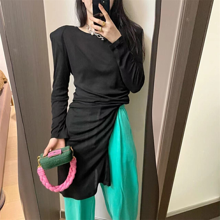 New year in early spring! [Xi Xi] Korean Pullover solid dress 6576# ozq