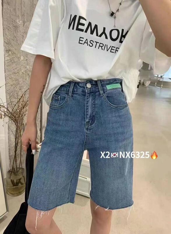 [x2 square] high waist comfortable Korean denim shorts 6325# ll