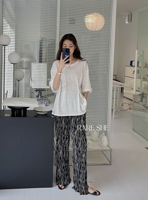 goods in stock! New year in early spring! [rare she] slit versatile slim casual pants 5037# LSW