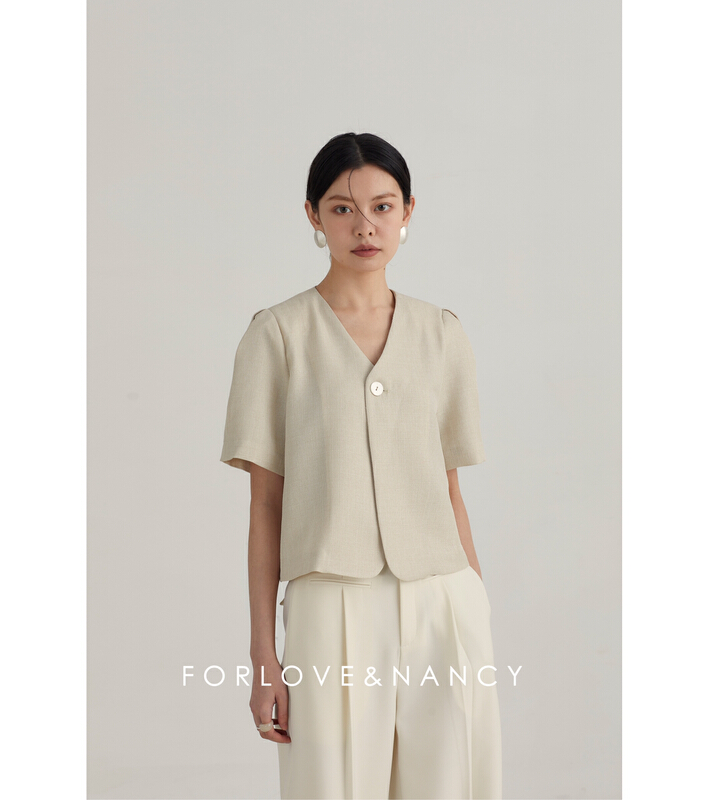 New year in early spring! [FN] Korean minority V-neck suit nb2qa4203n# cqw