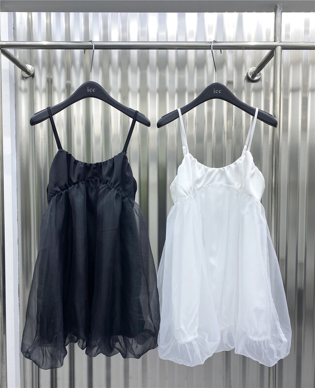 New in early summer! [ICC] sleeveless solid Pleated Dress 8081# WTT