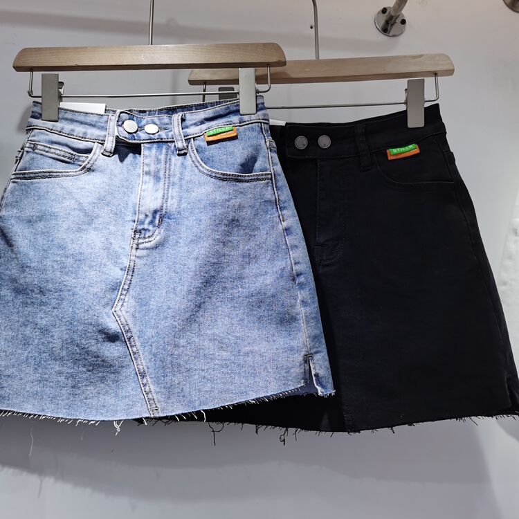 New year in early spring! [J-star] high waist, slim and comfortable denim skirt 6613# WTT