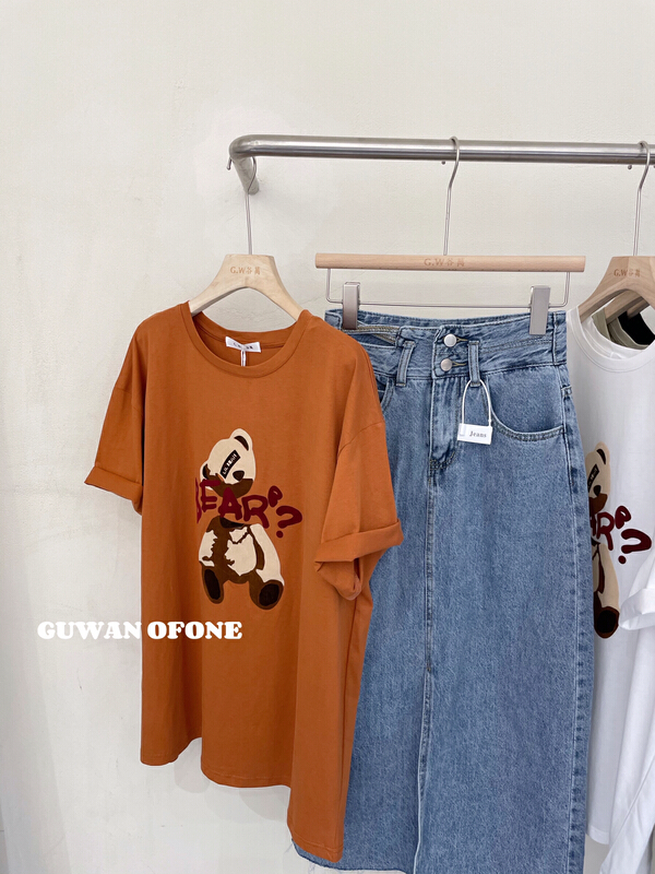 goods in stock! New in early summer! [G.W] casual personality cartoon loose short sleeve T-shirt 5305# zxx