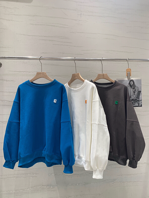 Original price 89.11! New year in early spring! [1980] niche C standard versatile loose Pullover Sweater ld560981# zyh