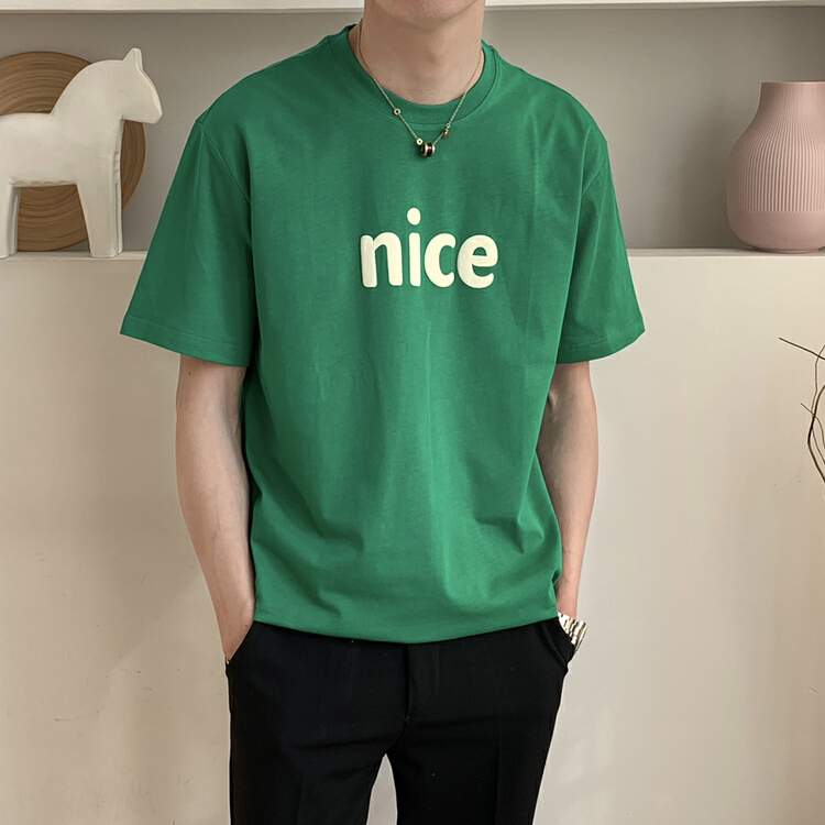 [Macallan] crew neck lettered short sleeve T-shirt 210# ZZL